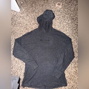 Abercrombie & Fitch Grey Ribbed Thermal Hoodie - xs